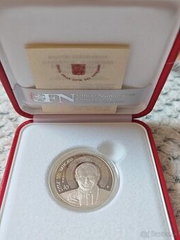 Strieborna 10€ minca 2010 Vatikan
