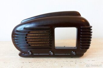 Bakelitová skříňka pro rádio Talisman 308U, krásný stav