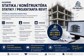 STATIK | KONŠTRUKTÉR | PROJEKTANT REVIT