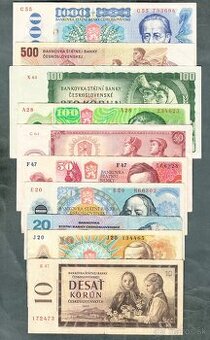 Sestava staré bankovky 1961-1988 - 10 kusů