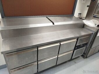 Chladiaci prípravný stôl GGM Gastro – 1800 × 700 mm, 6 zásuv