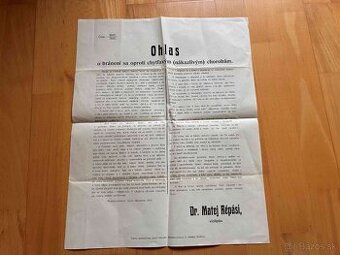 Zaujímavý plagát z roku 1910