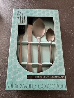 16-dielna čierna súprava od značky Excellent Houseware