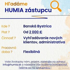 HUMIA zástupca - Banská Bystrica