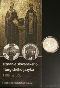 2018/10€ Uznanie slovan. liturgického jazyka –1 150. výr. BK