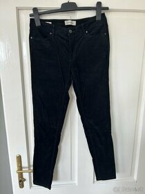 Čierne menčestrové nohavice Calvin Klein Jeans
