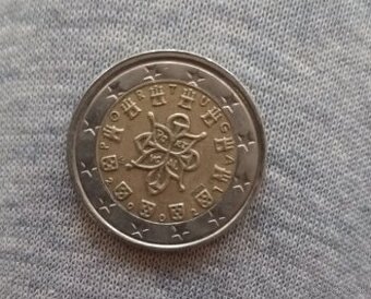 Predám 2eurovú mincu PORTUGALSKO 2002 - 1