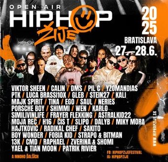 VIP listok na Hip Hop žije 2025