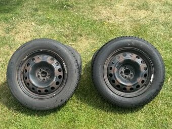 Predám sadu zimných kolies 215/60 R16 s diskami 5x98