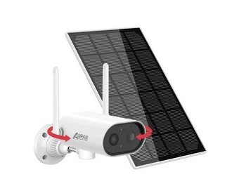 Vonkajšia otočná WiFi 2K kamera ANRAN so solárnym panelom