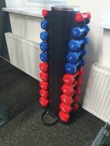 Jednoručky pogumované sada 110 kg - 1