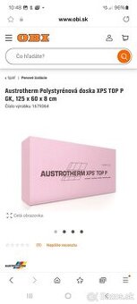 Styrodur xps hrubka 8 cm