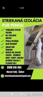 Striekaná izolácia Pur penou