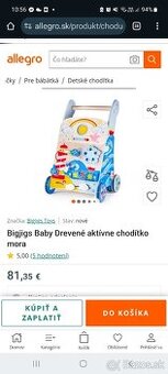 Detské drevené choditko