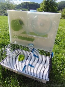 Klietka pre škrečka Olimpia Ferplast biela a červená