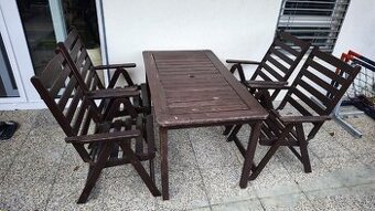 Záhradný nábytok, teak