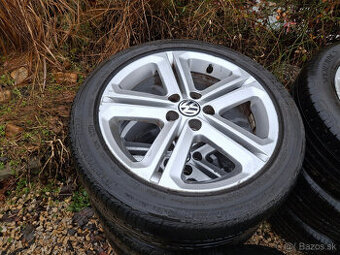 hliníkové disky VW 5x100 16" pneu 215/45 r16 letné