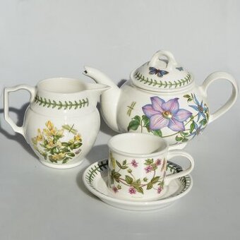 Portmeirion - čajník, džbán, šálky - Bylinky