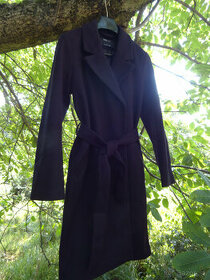 čierny dámsky kabát, veľkosť M