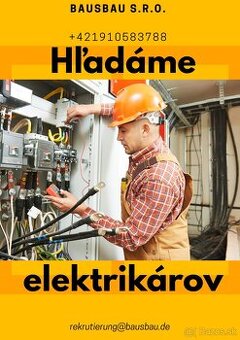 Hľadáme 3 živnostníkov – elektrikárov