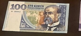 0€ hodnota bankovka Masaryk