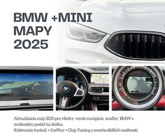 Aktualizácia máp BMW MINI 2025 PREKLAD NAVIGÁCIA KÓDOVANIE