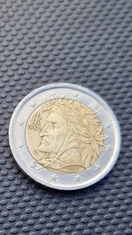 Vzácna minca 2 ero  2002 Dante Alighieri