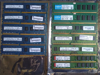 Predám pamäte 8GB DDR3 a DDR3L 1600 pre PC.
