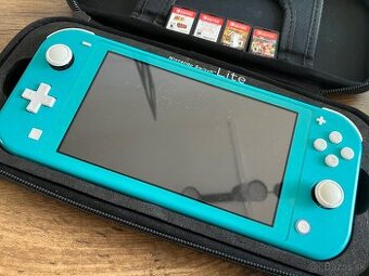 Nintendo Switch Lite + 4 hry