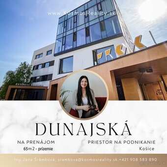 Na prenájom obchodný priestor, 65m2, Dunajská, Košice