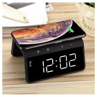 Digitálny budík s bezdrôtovým nabíjaním Sencor