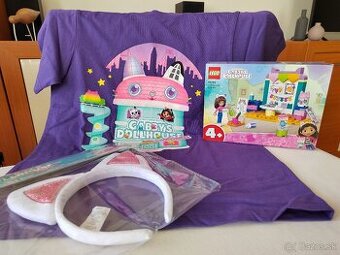 Gabinin kúzelný domček - LEGO - tričko - čelenka