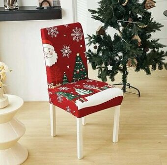 navleky na stolicky potahy vianocne 3