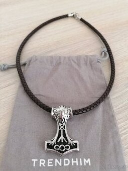 Predám pánsky vikingsky náhrdelník Thorove kladivo Mjölnir - 1