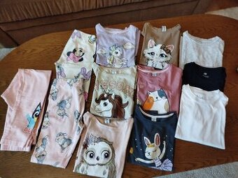 Tričká s dlhým rukávom + elasťaky