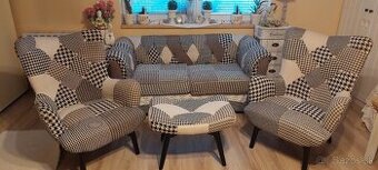 Sedacia súprava patchwork