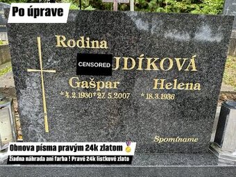 Pomníky renovácia/ obnova