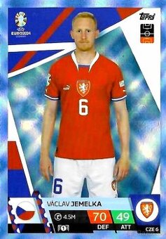 EURO 2024 karty Topps Match Attax BLUE CRYSTAL PARALLEL
