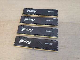 128GB DDR4 Kingston FURY 3200MHz CL16 Beast Black