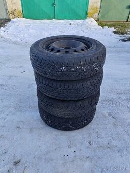 Letné pneumatiky 175/70r14 s plechovými diskami 4x100r14