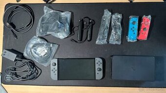 Nintendo Switch OLED balík + Extra Joy-Cony a puzdro (+ Hry)