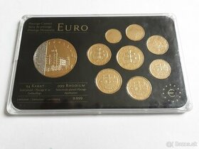 euromince Slovensko- pozlatena sada