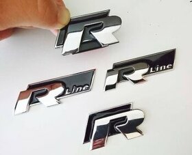 VW R-line nápisy znaky loga