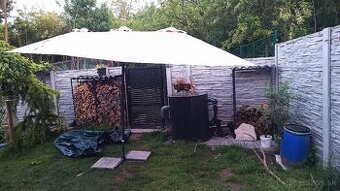 Veľký slnečník 460cm ako nový, ešte v zaruke