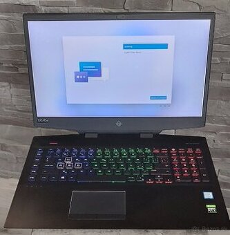 Herný notebook HP Omen 17,RTX2080 8gb,32gb RAM, Intel i7
