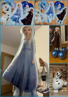 Nové veľké balóny Frozen- Anna/ Elza/ Olaf- AŽ 15/16/17/18ks