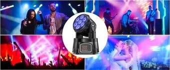 Nové LED Hlavy 7x15w , doklad + záruka 2 roky