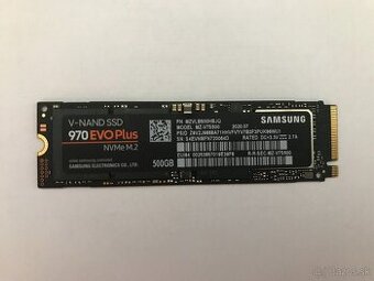 SAMSUNG EVO PLUS 512GB NVme M.2 ssd disk.