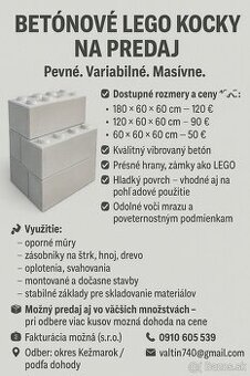 Betonové lego kocky