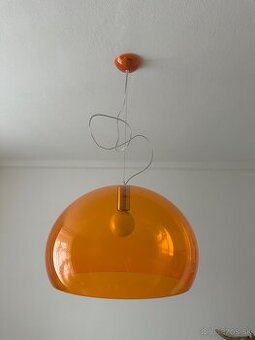 Dizajnová lampa Kartell oranžová